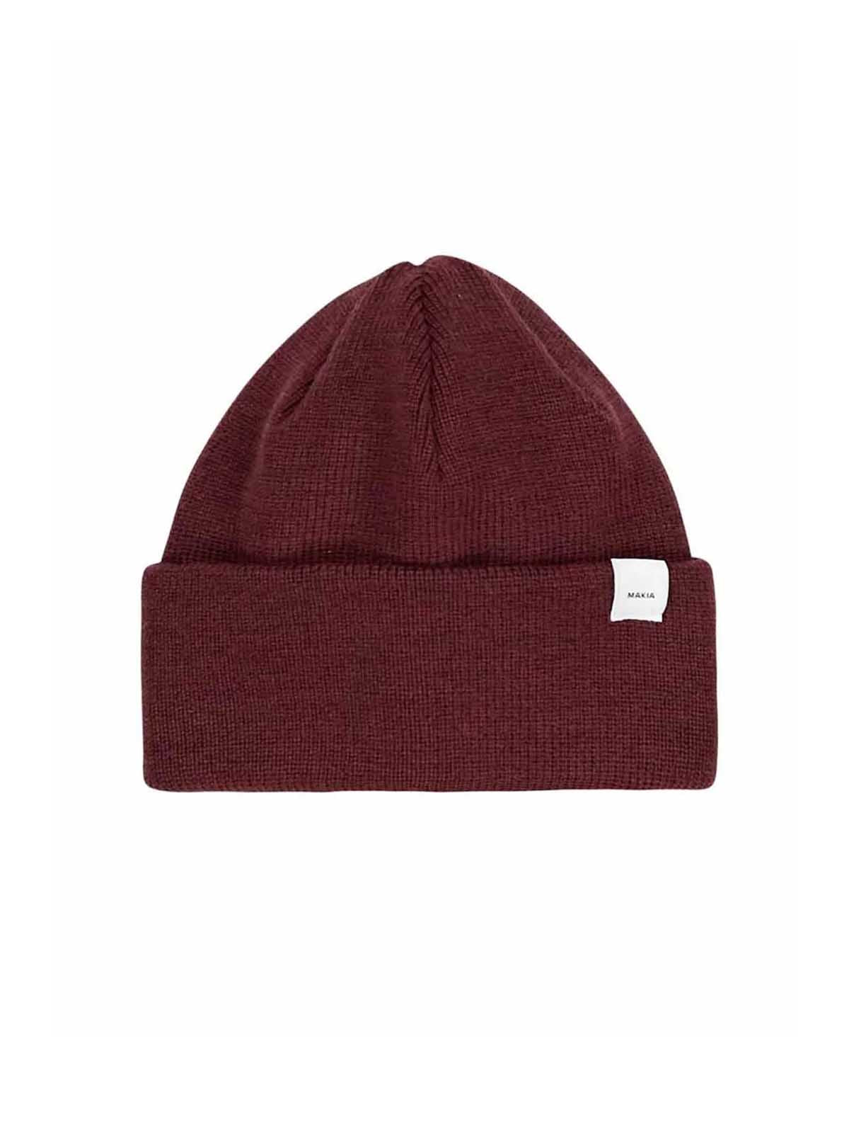Makia Merino Thin Cap Red Mahogany