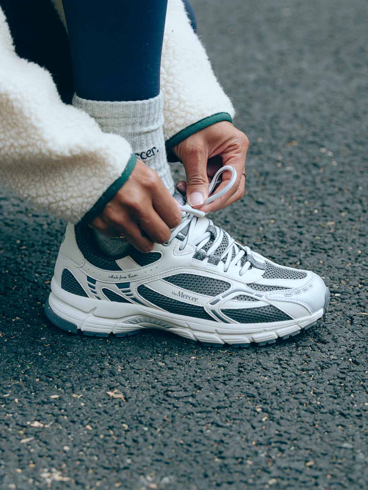 Mercer The Re-Run Cactus White Grey