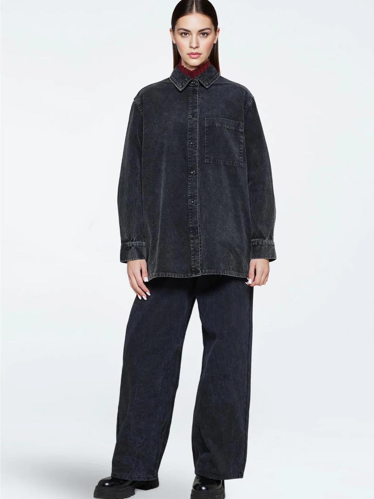 Minimum Layne Shirt Dark Grey