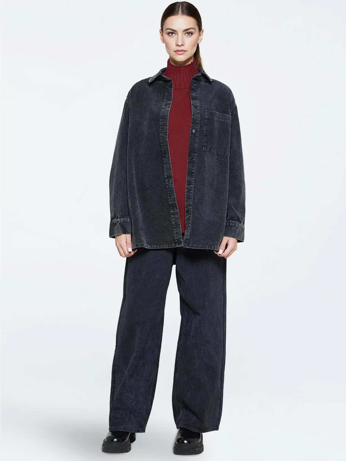 Minimum Layne Shirt Dark Grey