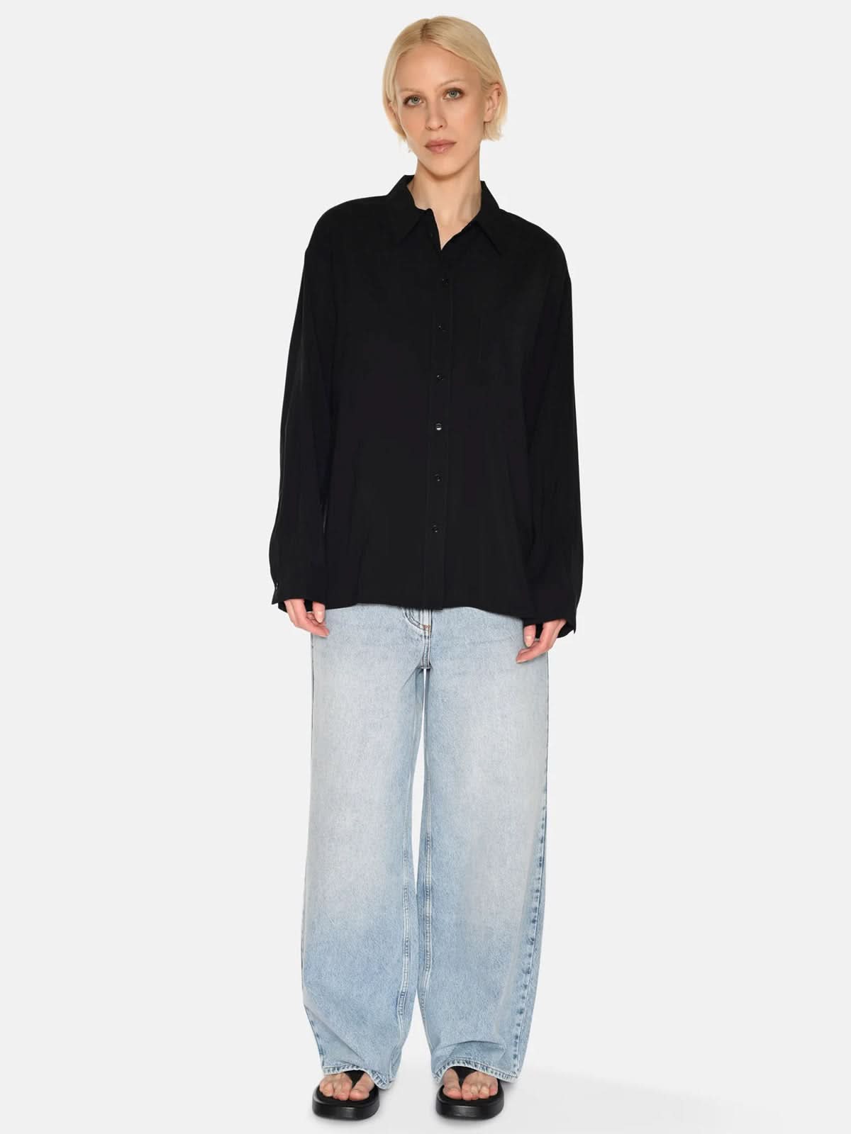 Minimum Fern Shirt LS Black