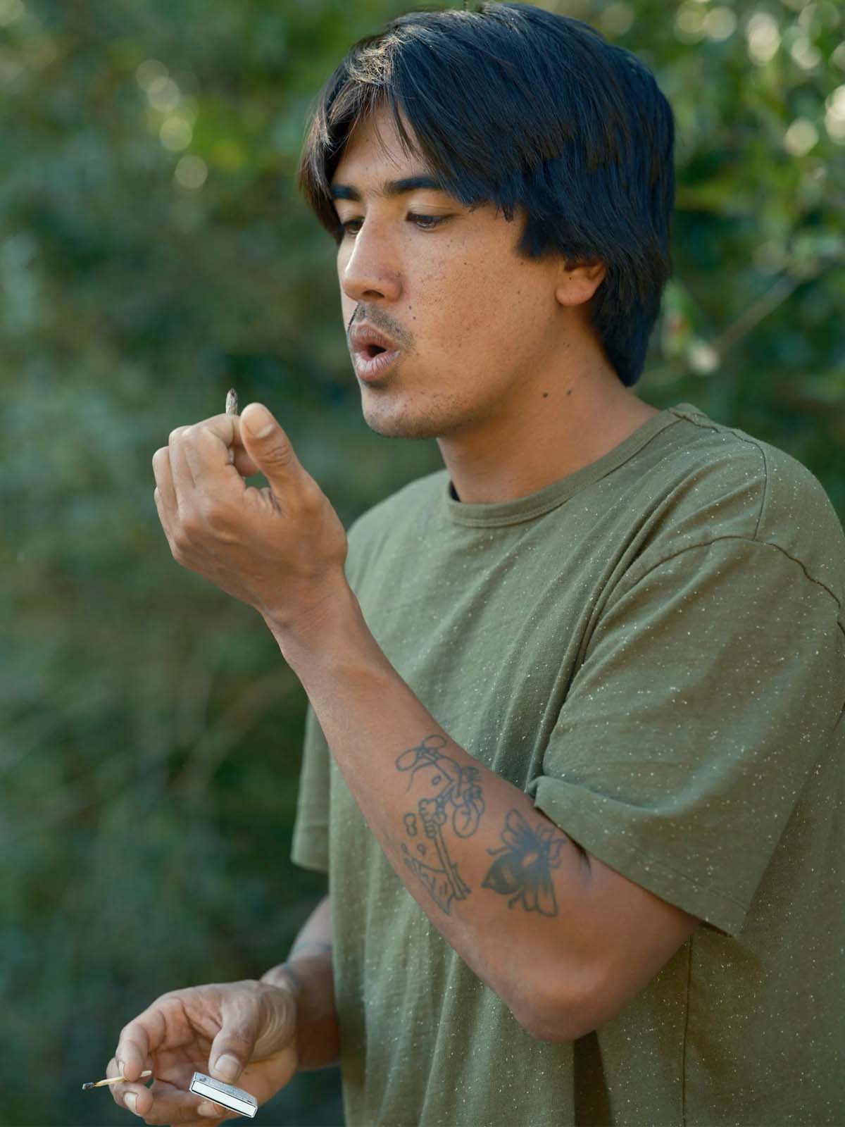 Mollusk Cosmos Tee Dark Mash Green