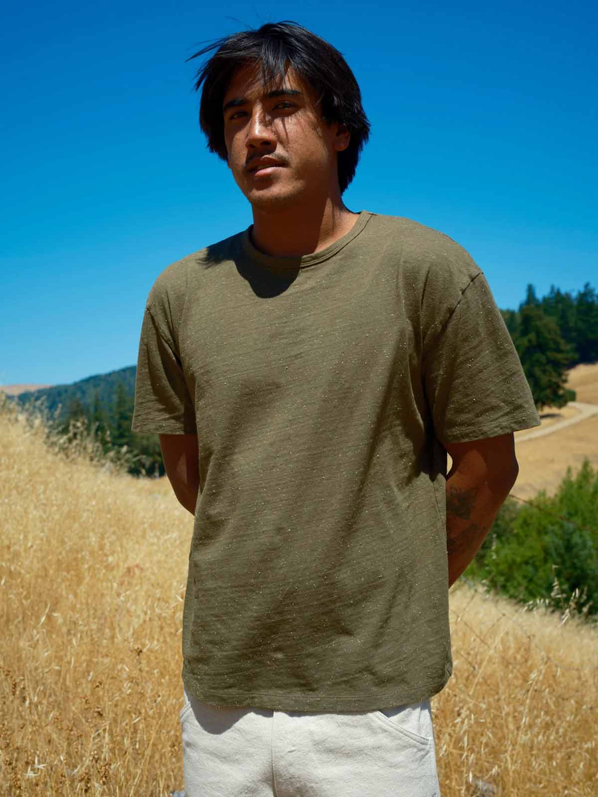 Mollusk Cosmos Tee Dark Mash Green