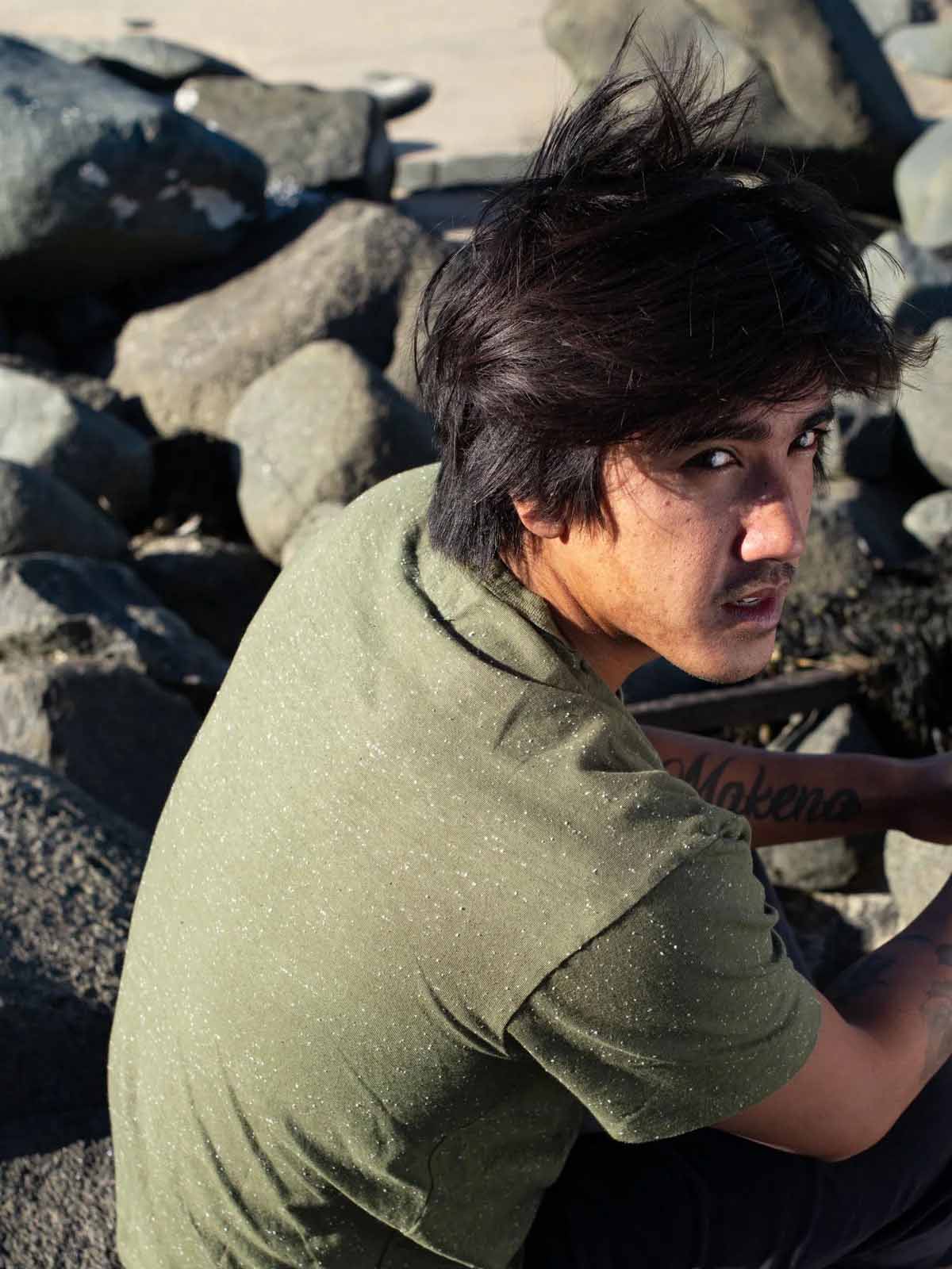 Mollusk Cosmos Tee Dark Mash Green