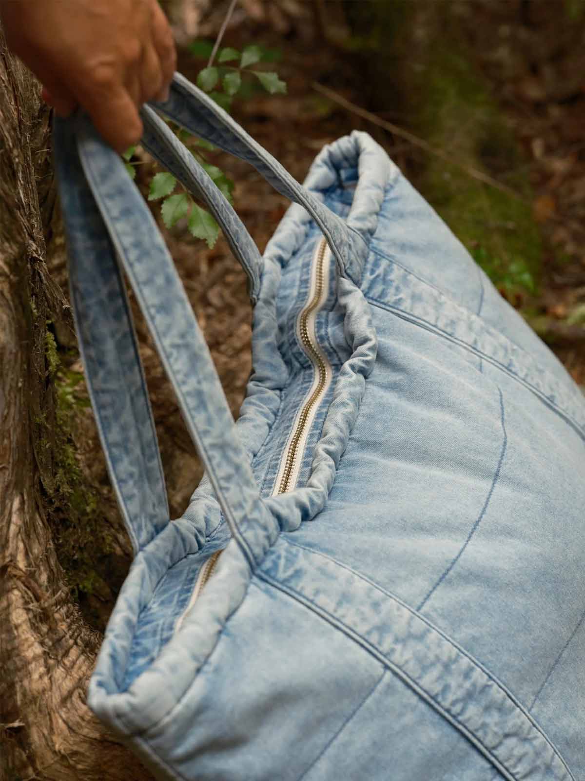 Mollusk Puffy Beach Tote Denim