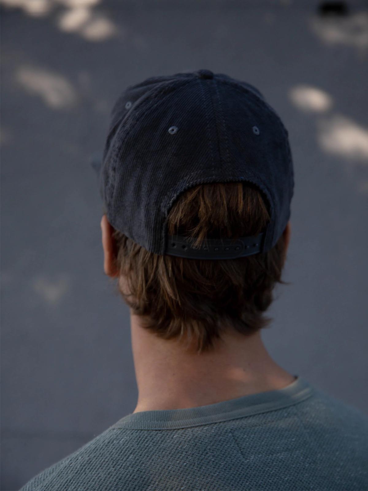 Mollusk Whale Patch Corduroy Hat Charcoal