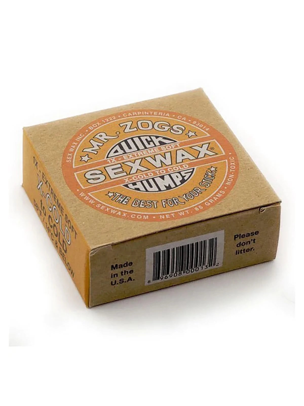 Mr. Zogs Sex Wax Quick Humps 1X X-Cold to Cold (Extreme Soft) Eco Box