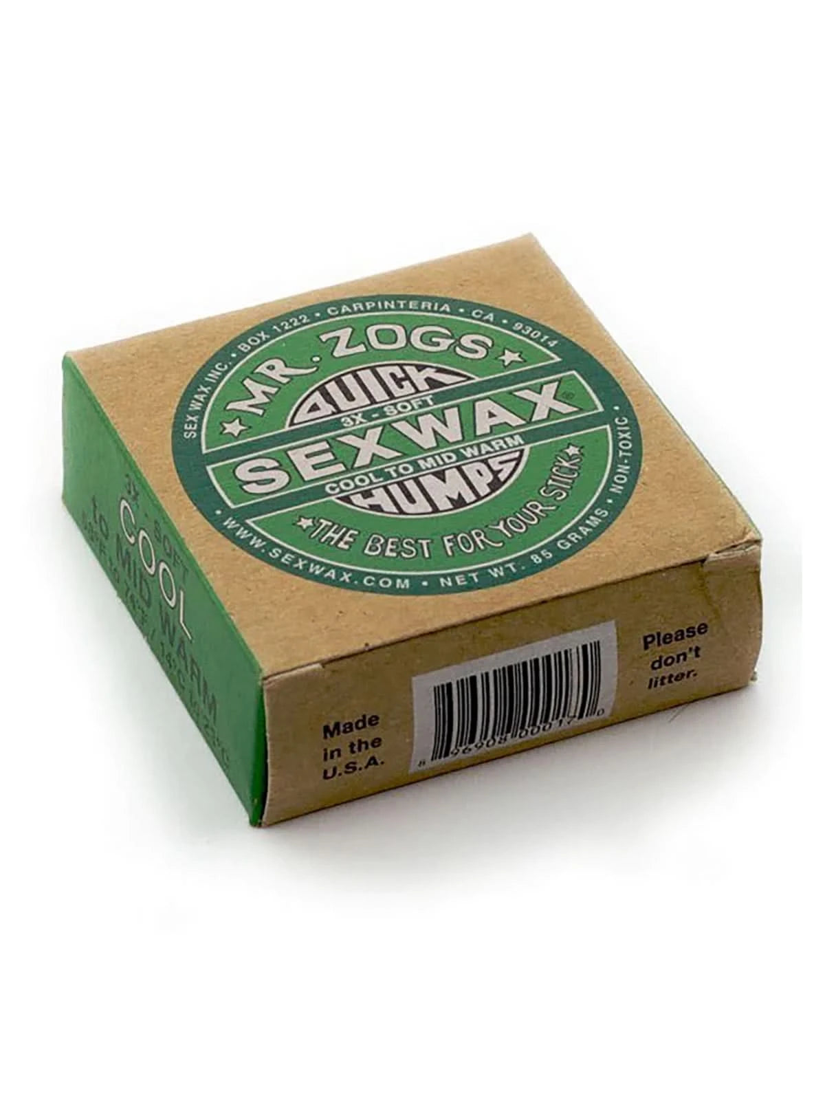Mr. Zogs Sex Wax Quick Humps 3X Cool to Mid Warm (Soft) Eco Box