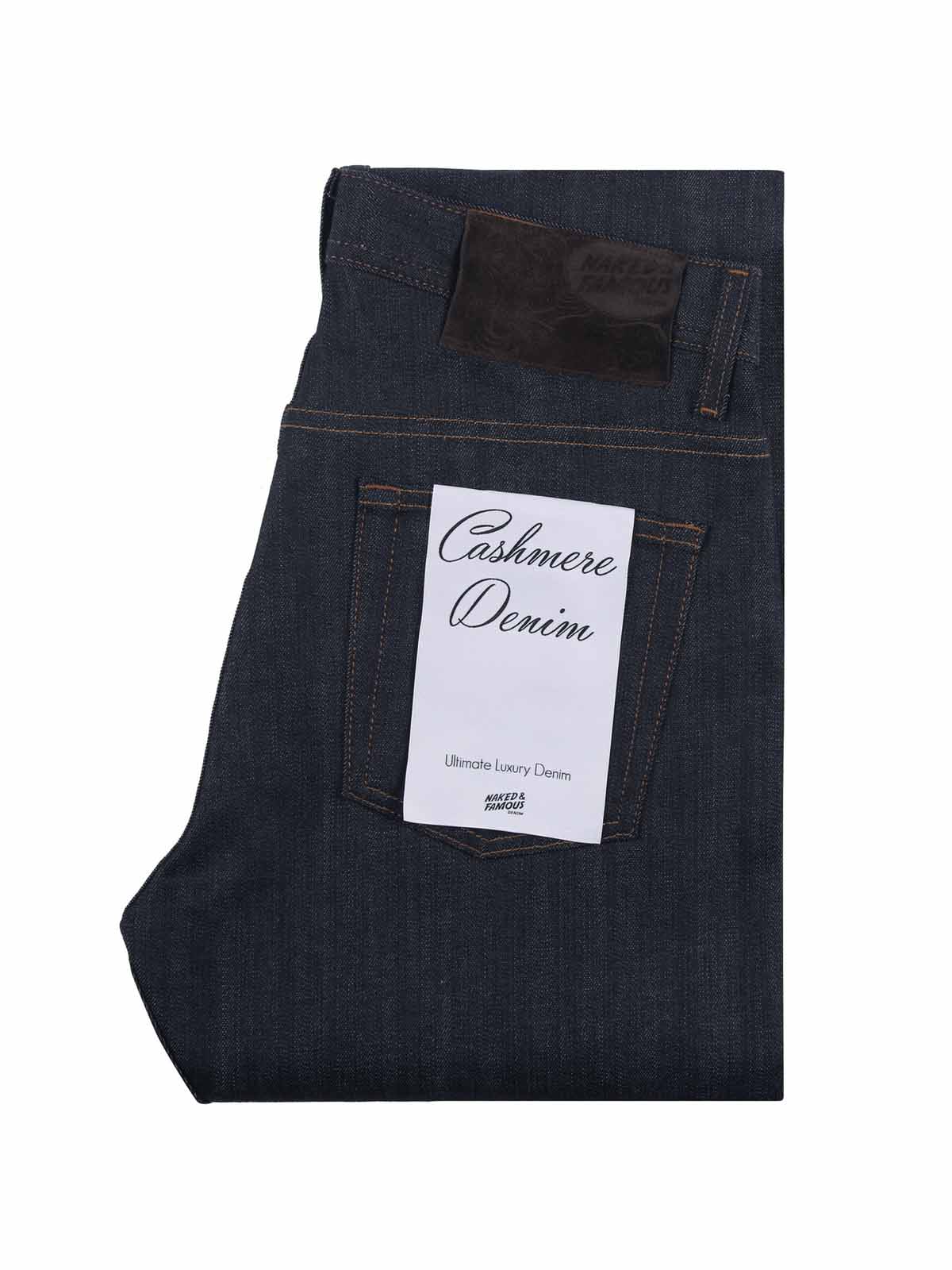 Naked & Famous Denim Weird Guy Indigo Cashmere Blend L32