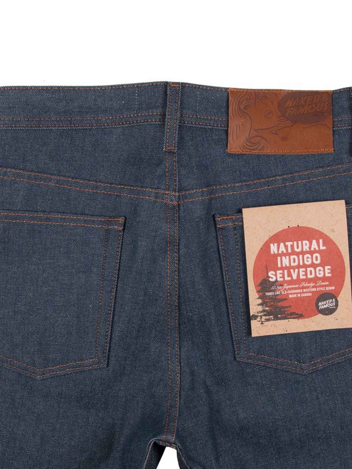 Naked & Famous Denim Weird Guy Natural Indigo Selvedge L30