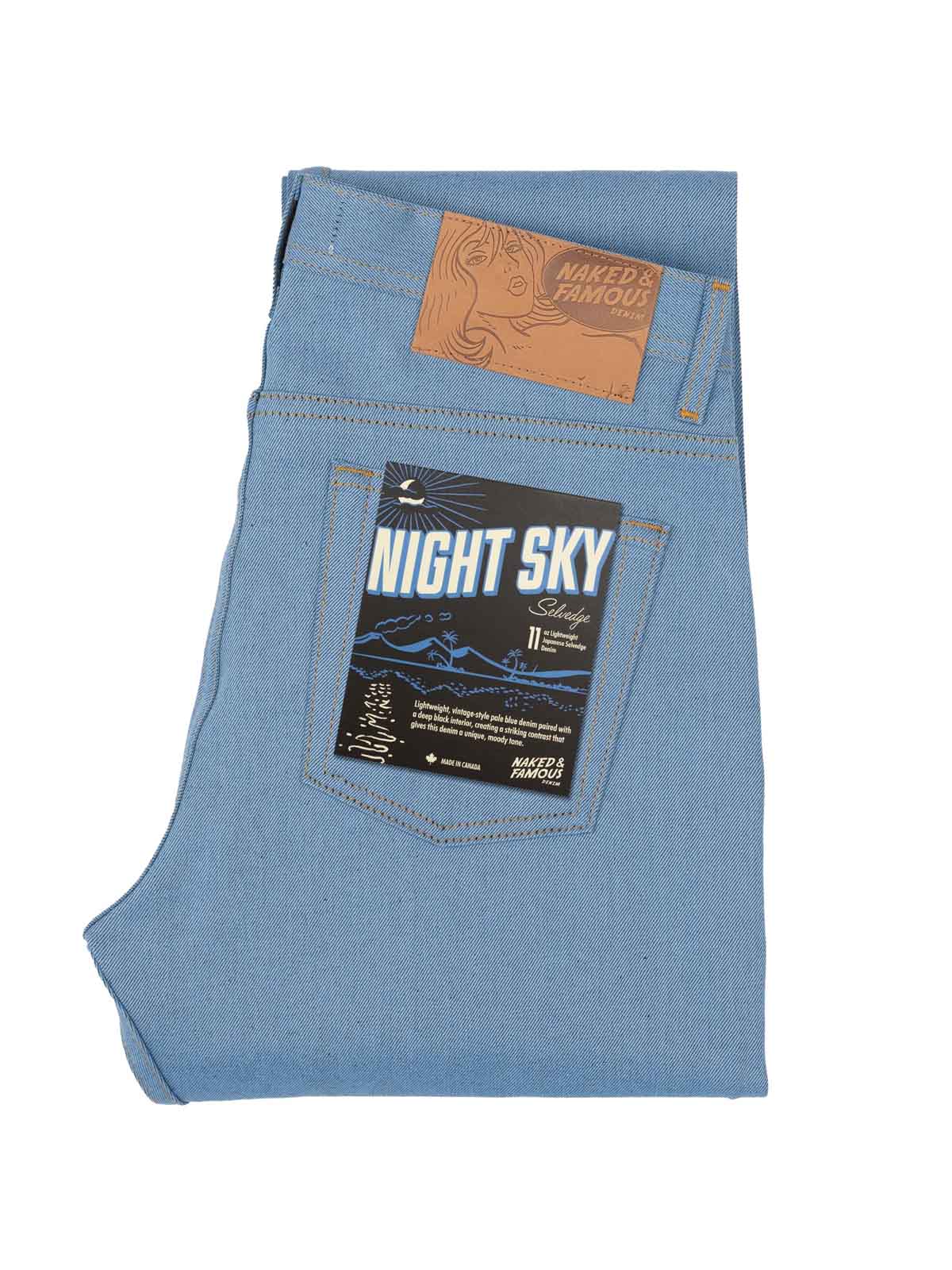 Naked & Famous Denim Weird Guy Night Sky 11 oz Selvedge L30