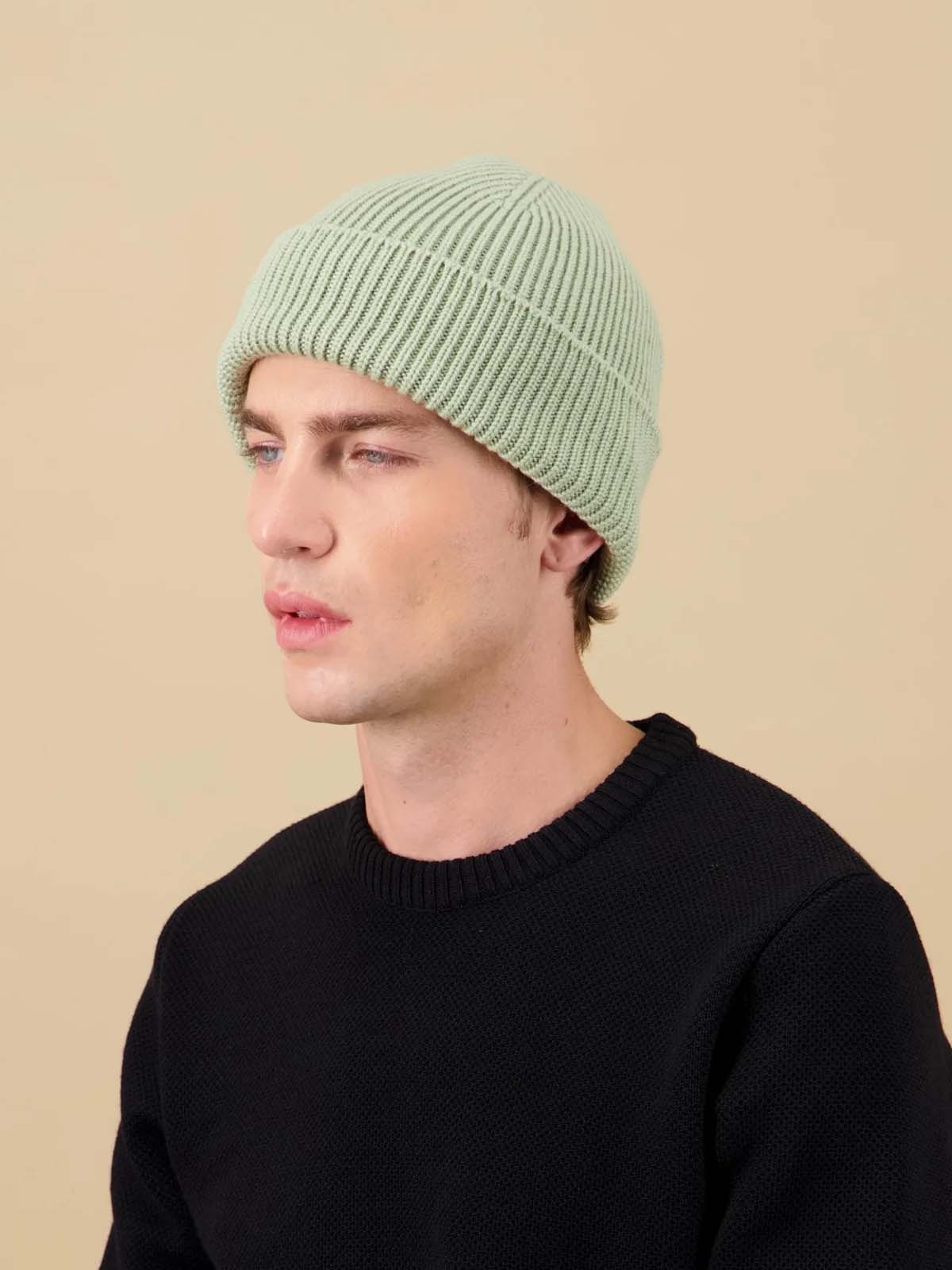 Nitto Beanie Ara Merino Wool Olive Green