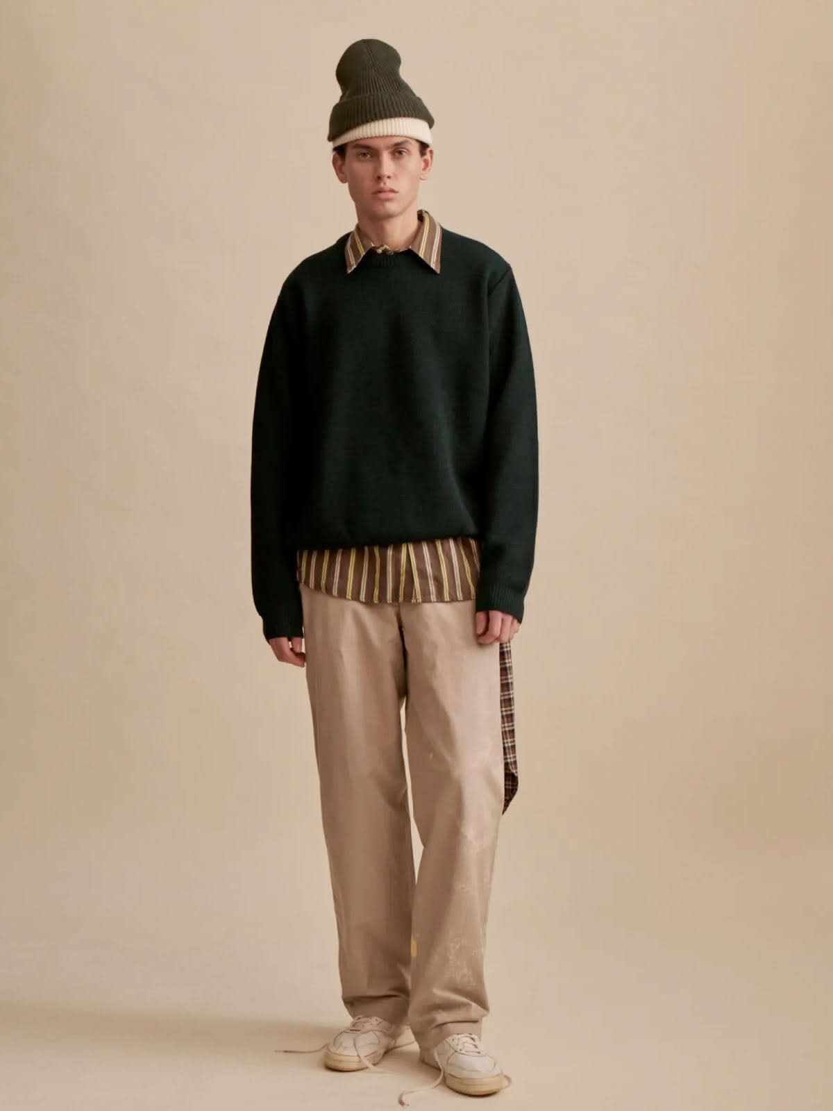 Nitto Merino Jumper Youri Forest Green
