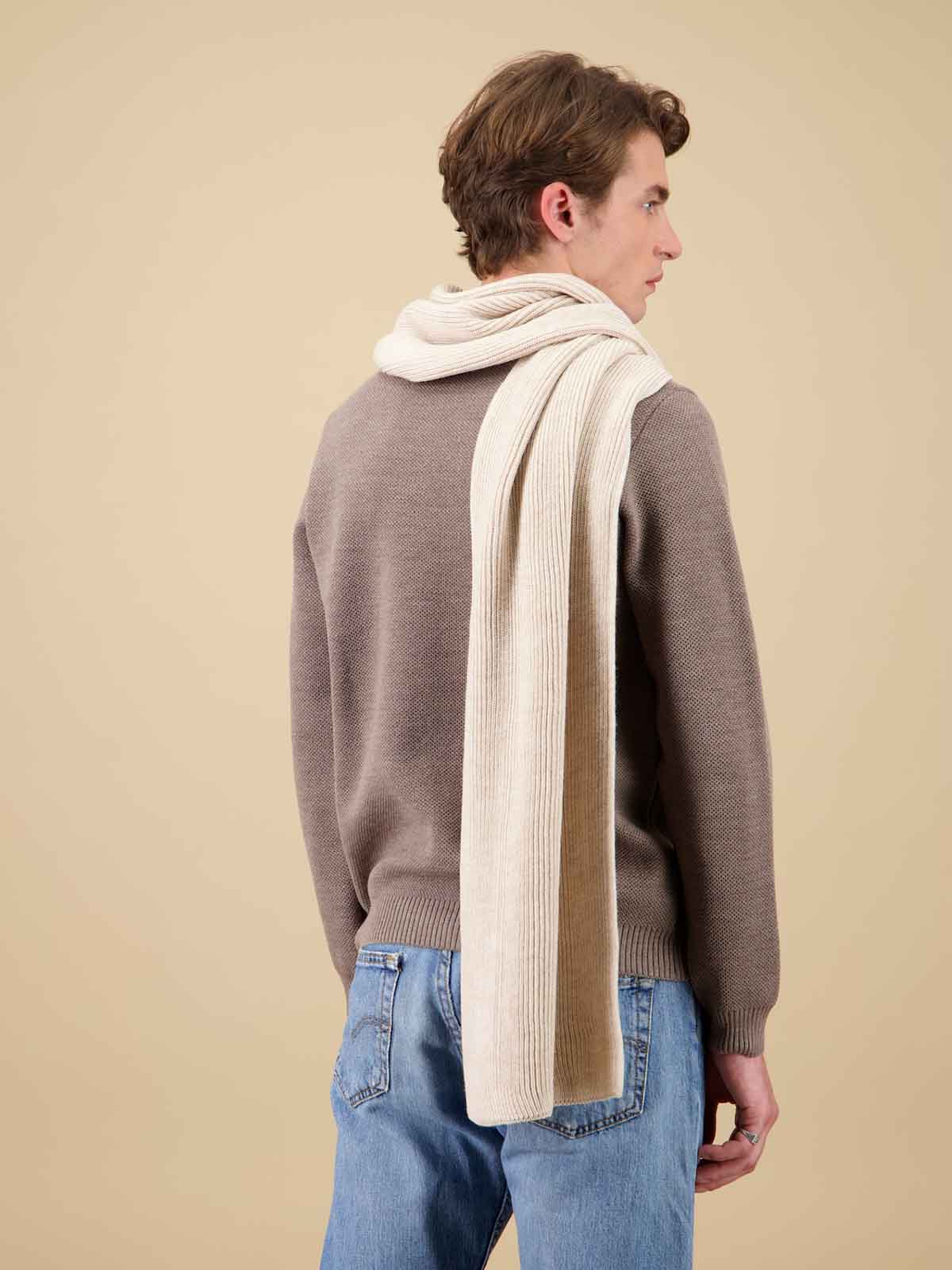 Nitto Scarf Loris Merino Wool Naturel
