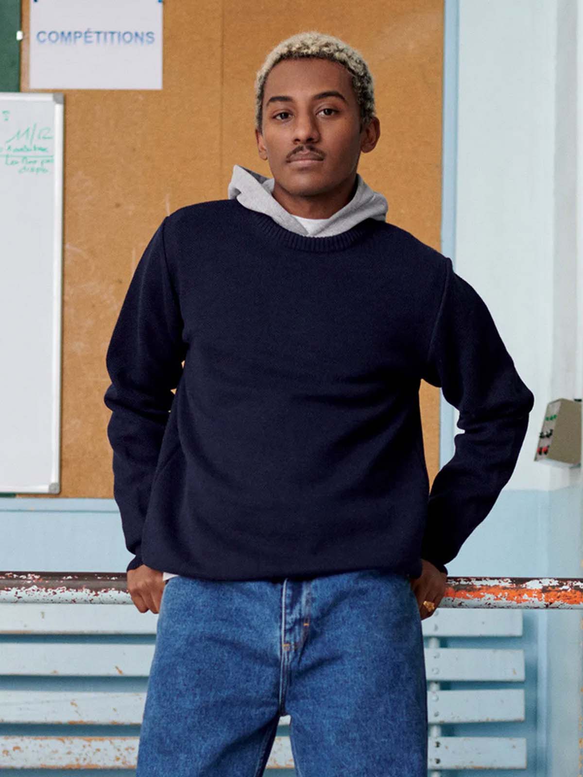 Nitto Merino Jumper Youri Marine