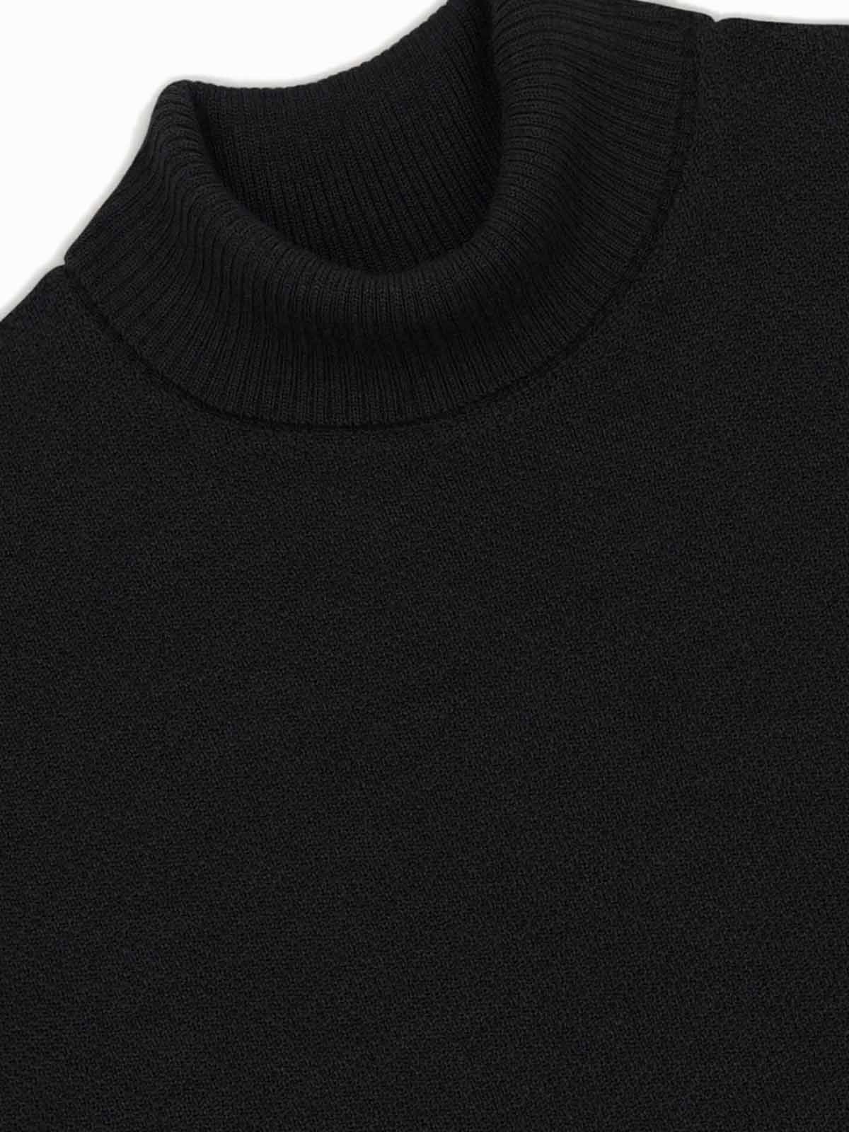 Nitto Merino Turtle Neck Jumper Youri Noir