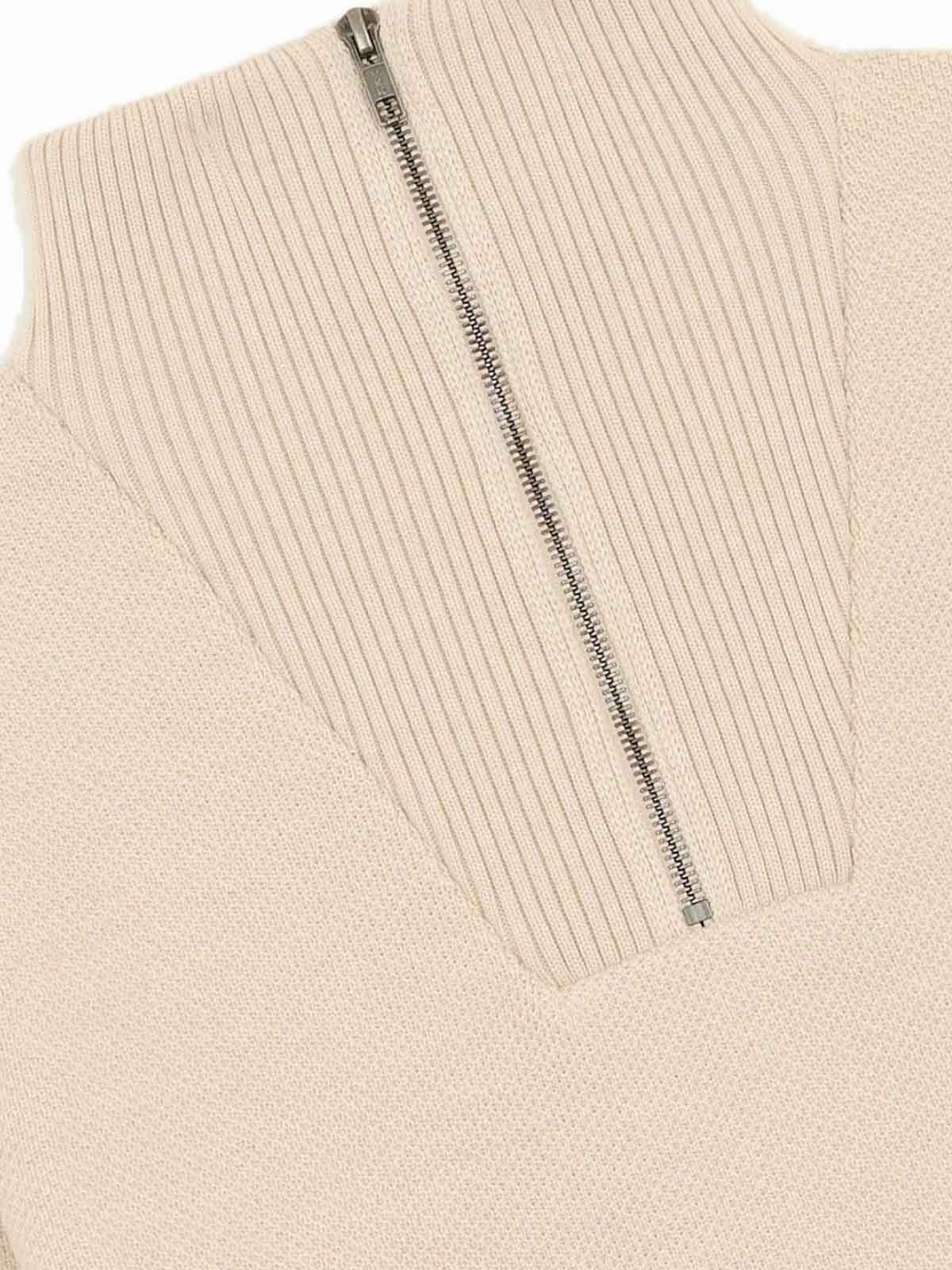 Nitto Merino Zip Jumper Youri Naturel