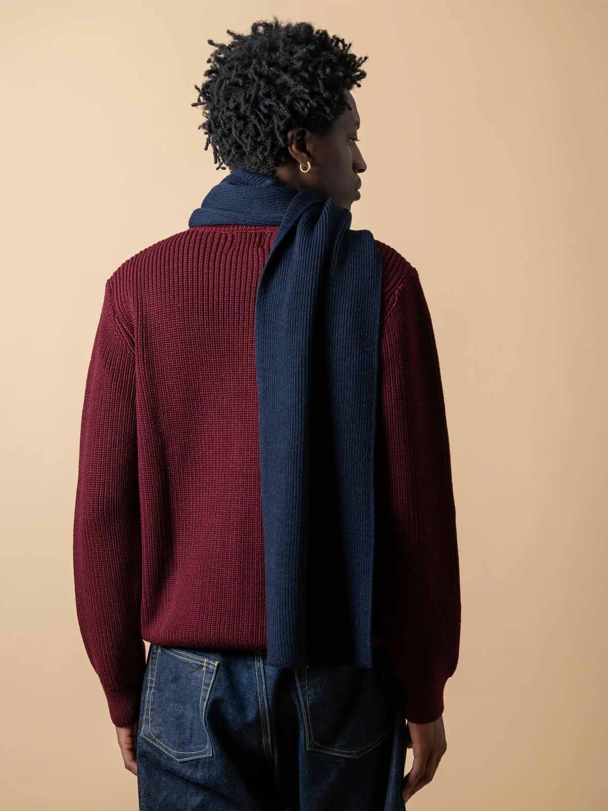 Nitto Scarf Loris Merino Wool Marine