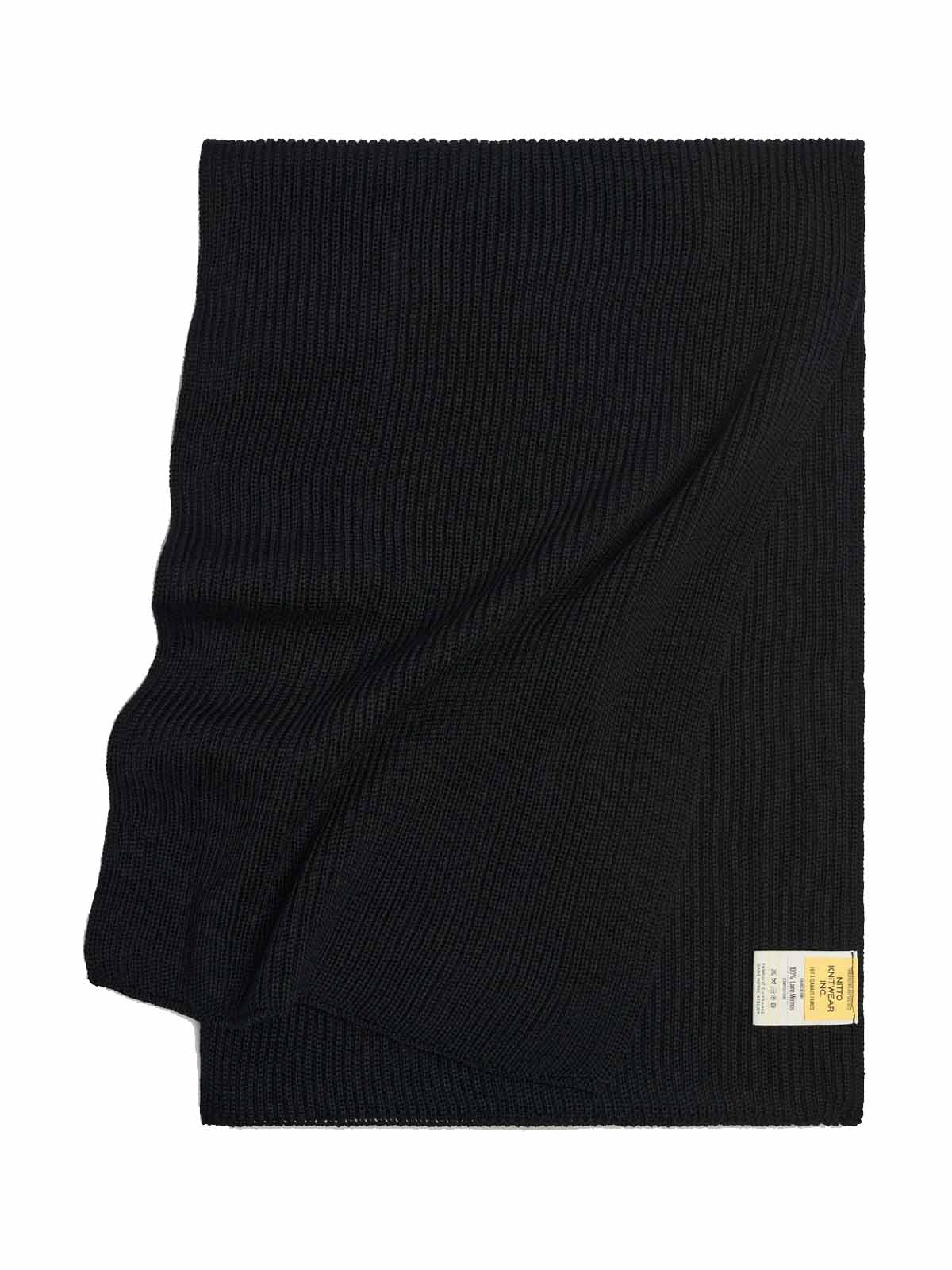 Nitto Scarf Loris Merino Wool Noir