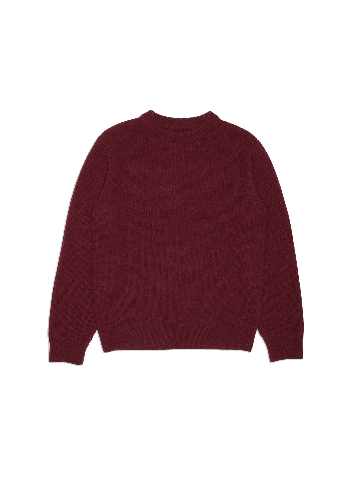 Nudie Jeans Co August Rib Wool Sweater Burgundy