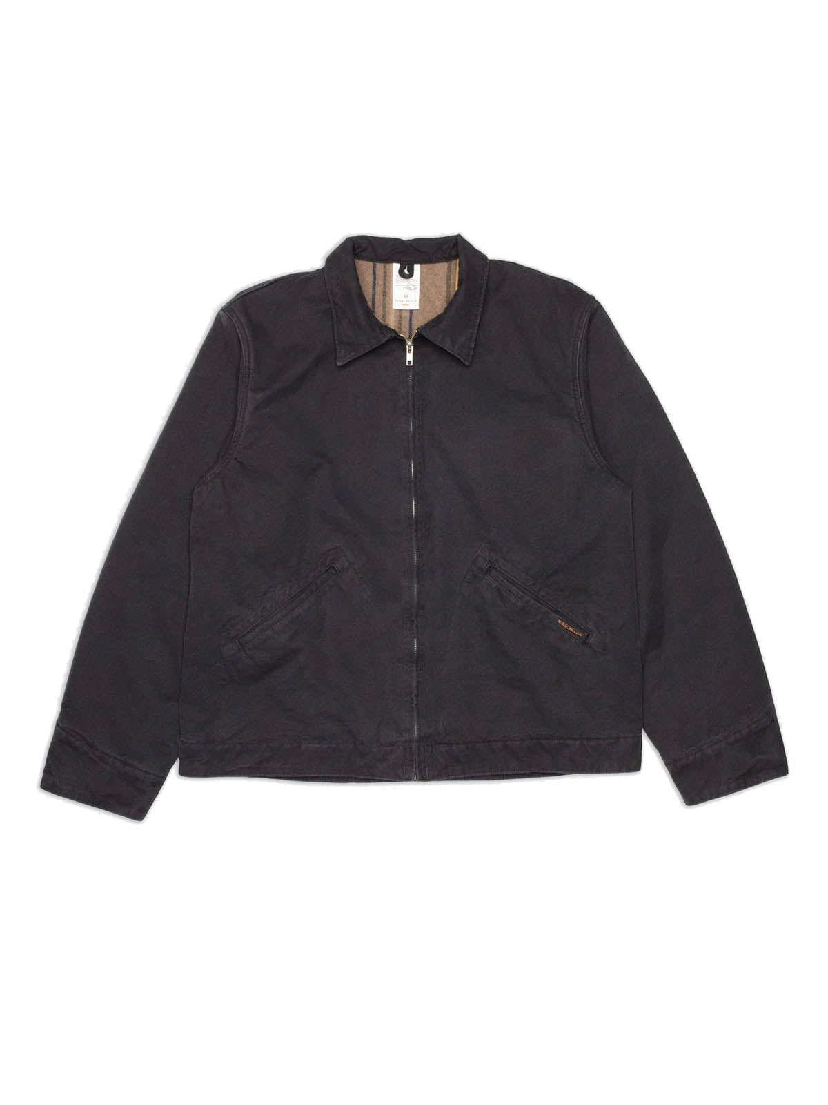 Nudie Jeans Co Blake Zip Jacket Duck Canvas Black