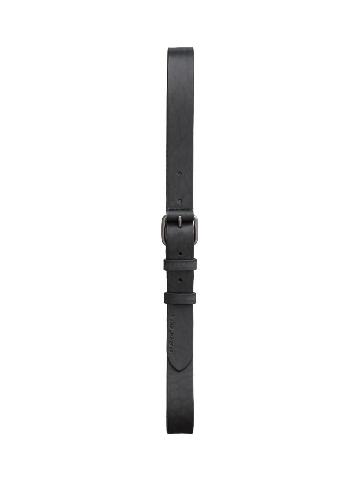 Nudie Jeans Co Dwayne Leather Belt Black