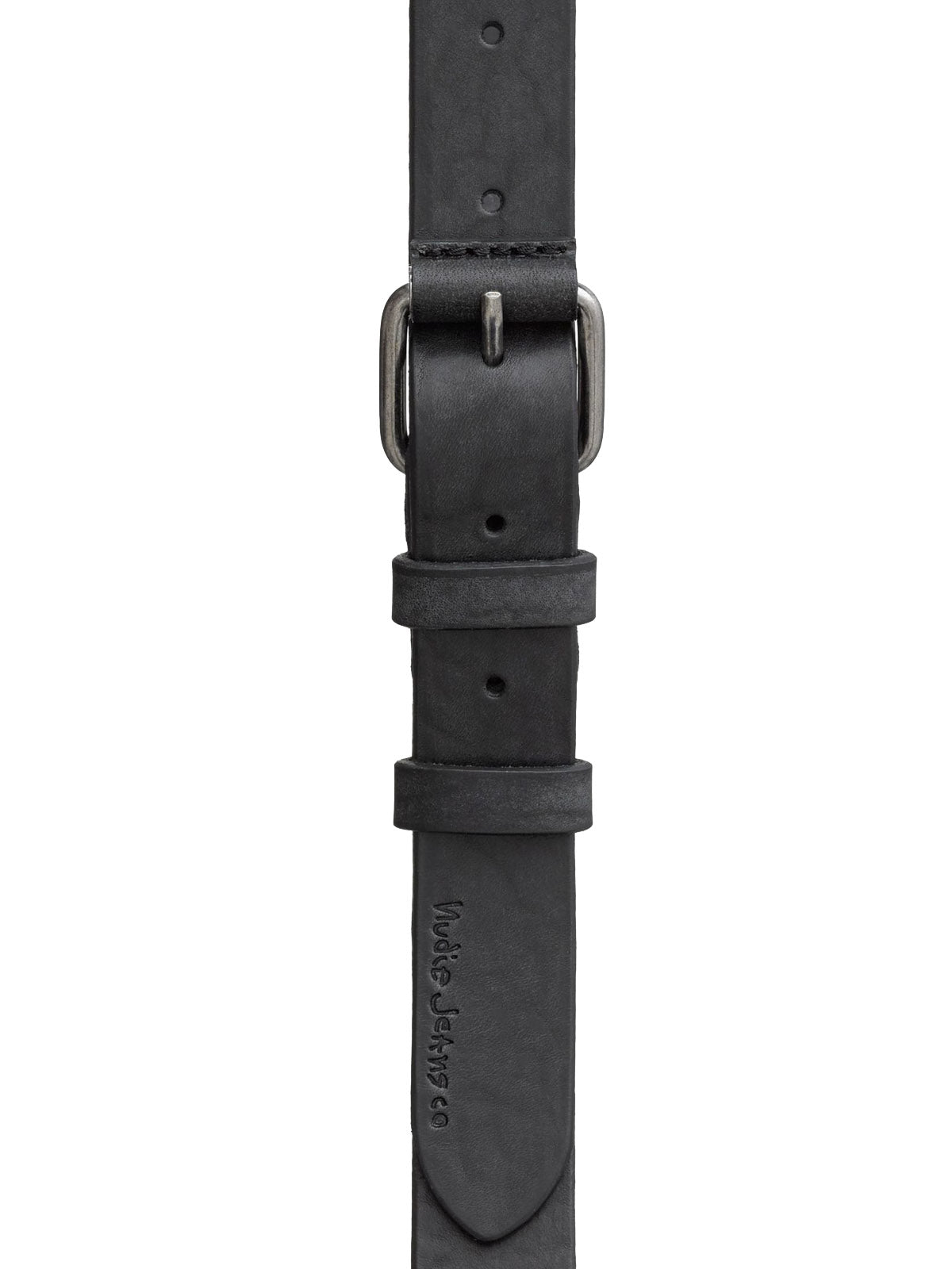 Nudie Jeans Co Dwayne Leather Belt Black