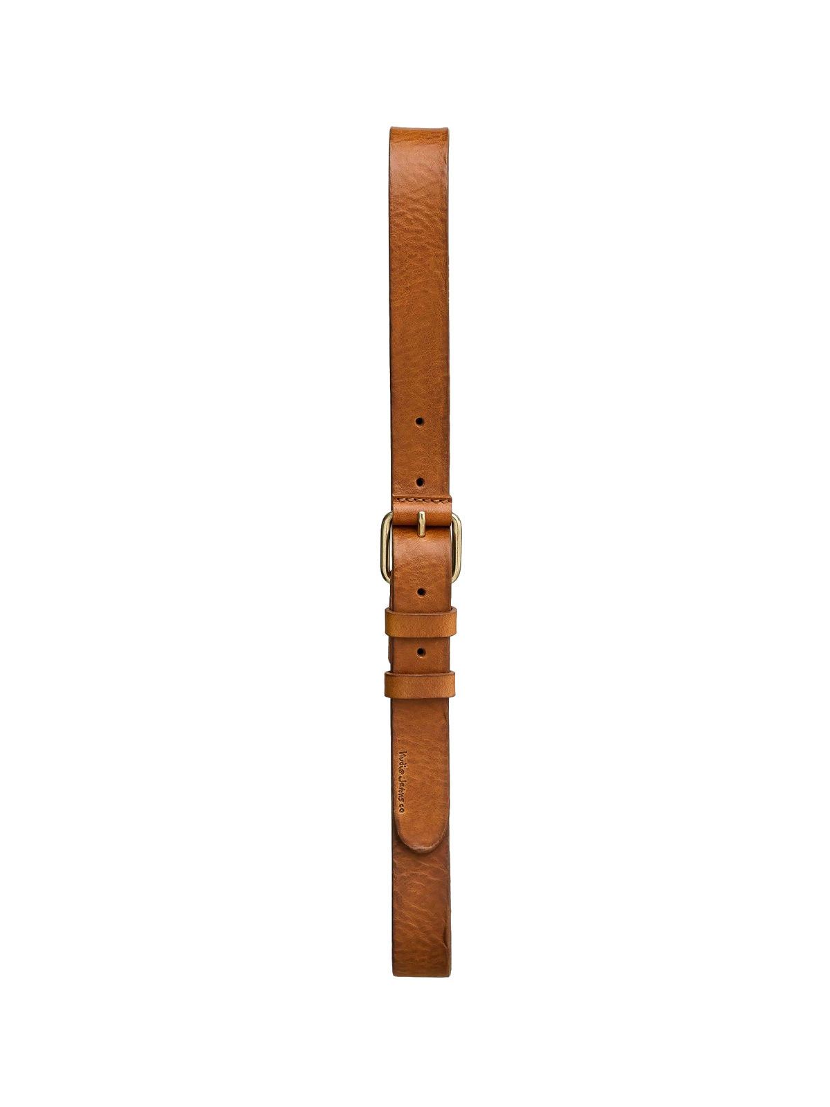 Nudie Jeans Co Dwayne Leather Belt Toffee Brown