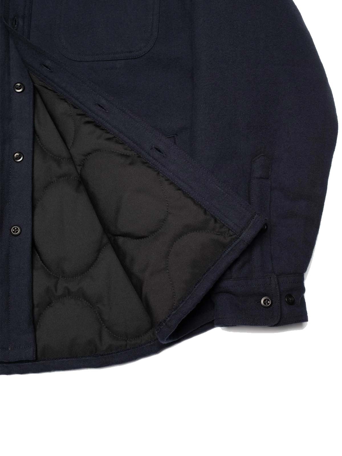 Nudie Jeans Co Glenn Padded Shirt Flannel Blueberry