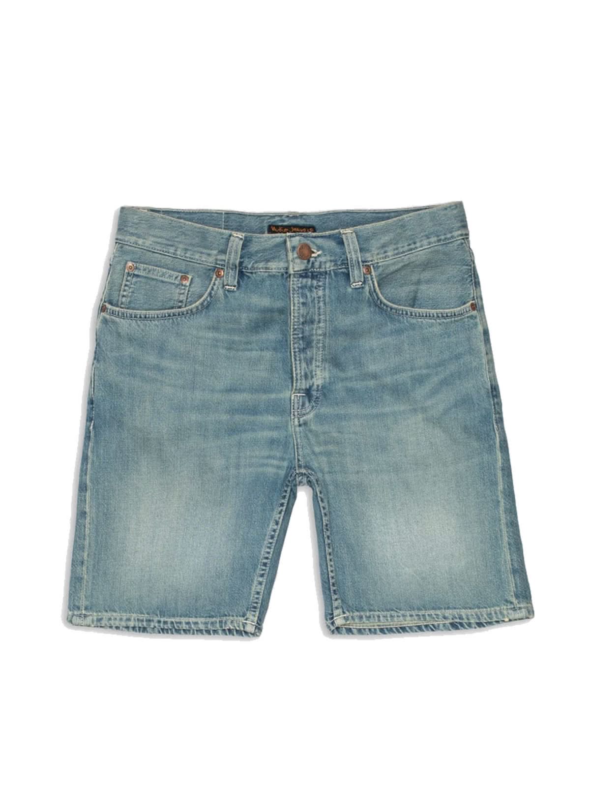 Nudie Jeans Co Seth Shorts Drift Wood Light Blue