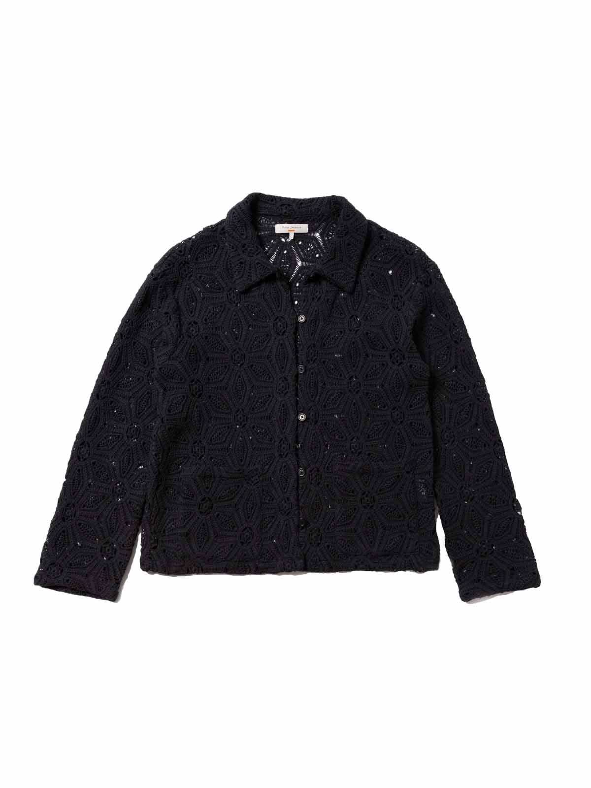 Nudie Jeans Co W's Anita Crochet Cardigan Black
