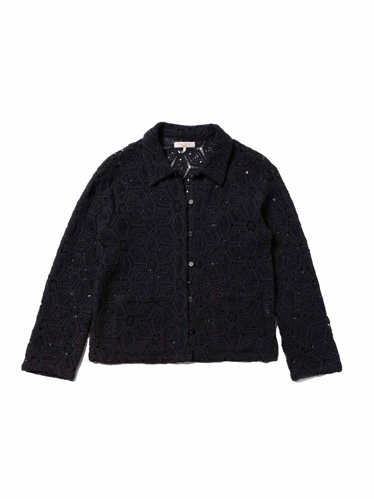 Nudie Jeans Co W's Anita Crochet Cardigan Black