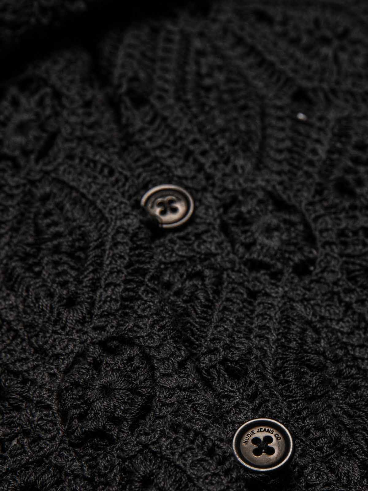 Nudie Jeans Co W's Anita Crochet Cardigan Black