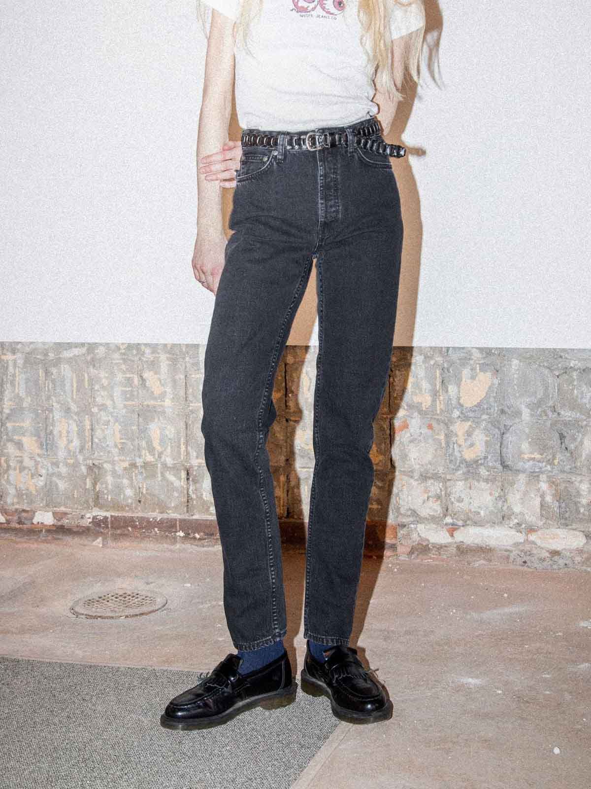 Nudie Jeans Co W's Breezy Britt Friendly Black L26