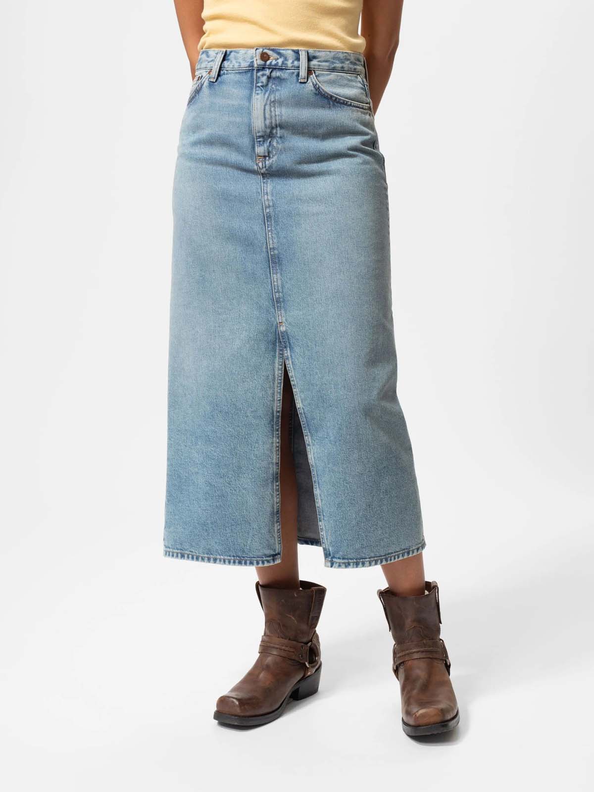 Nudie Jeans Co Anna Denim Skirt Desert