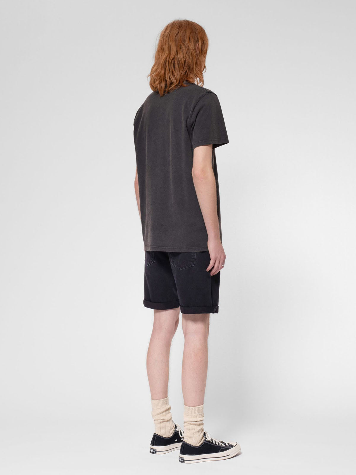 Nudie Jeans Co Josh Shorts Aged Black