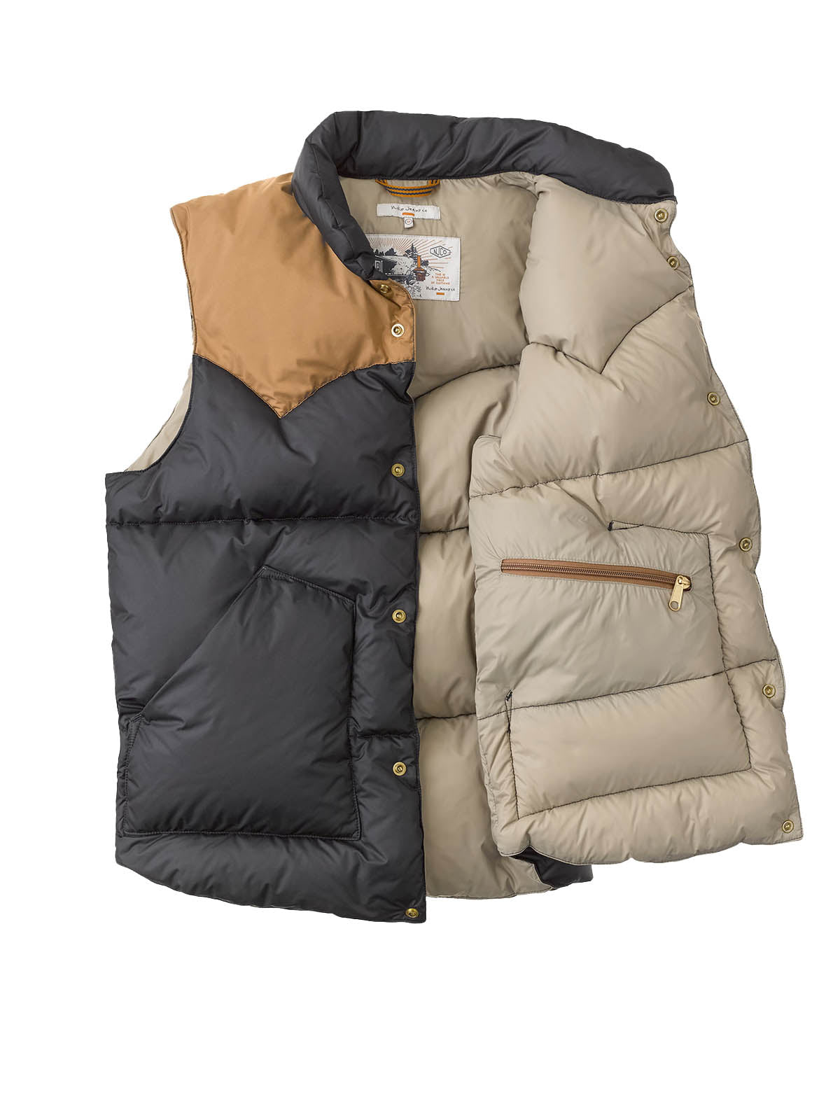 Nudie Jeans Co Kirk Puffer Vest Navy