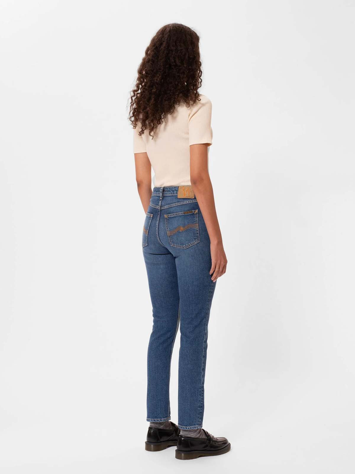 Nudie Jeans Co W's Mellow Mae Blue Mud L28