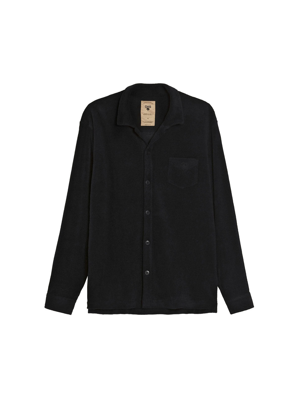 OAS Black Terry Camisa Shirt
