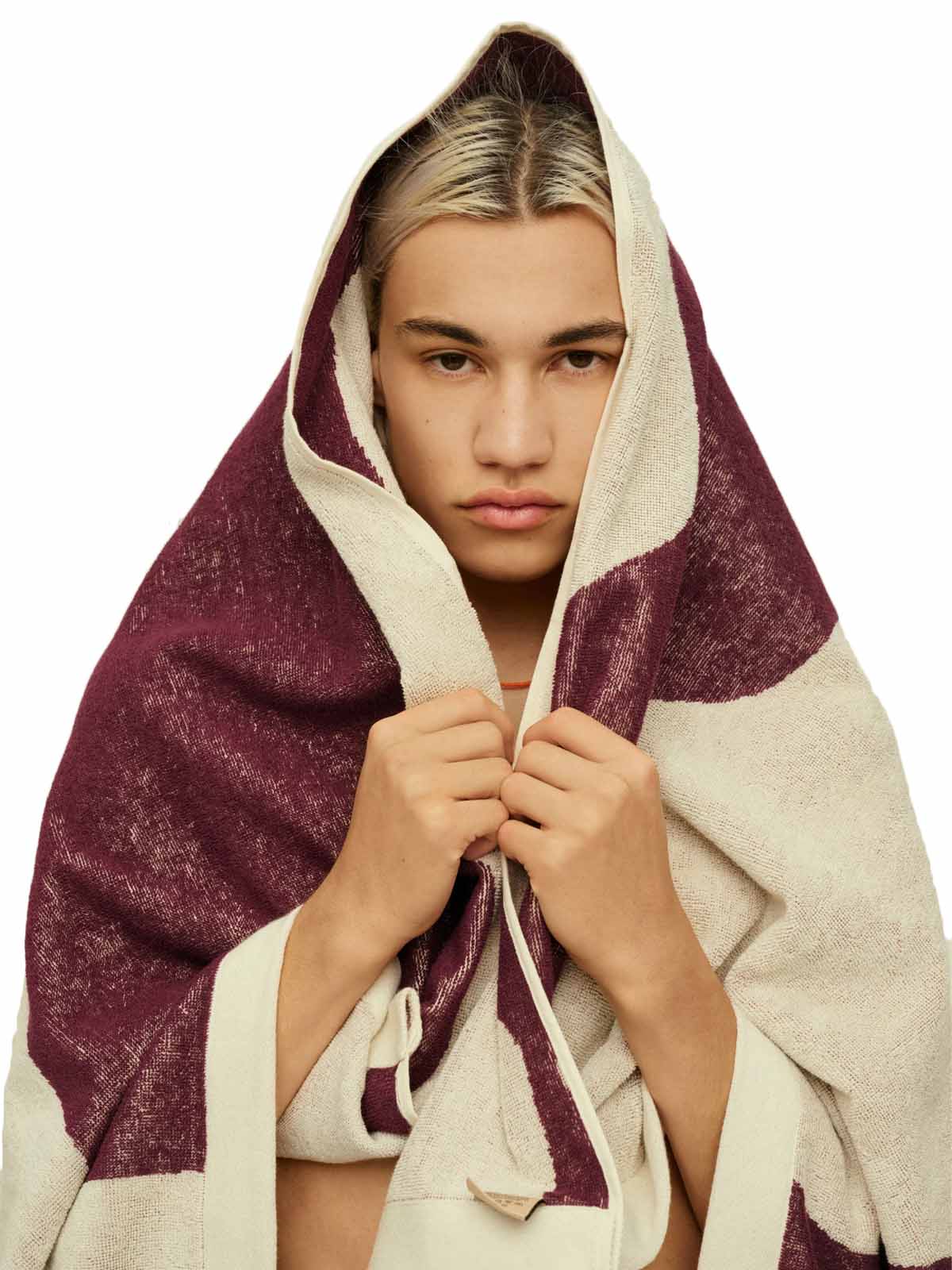 OAS Burgundy Bone Towel