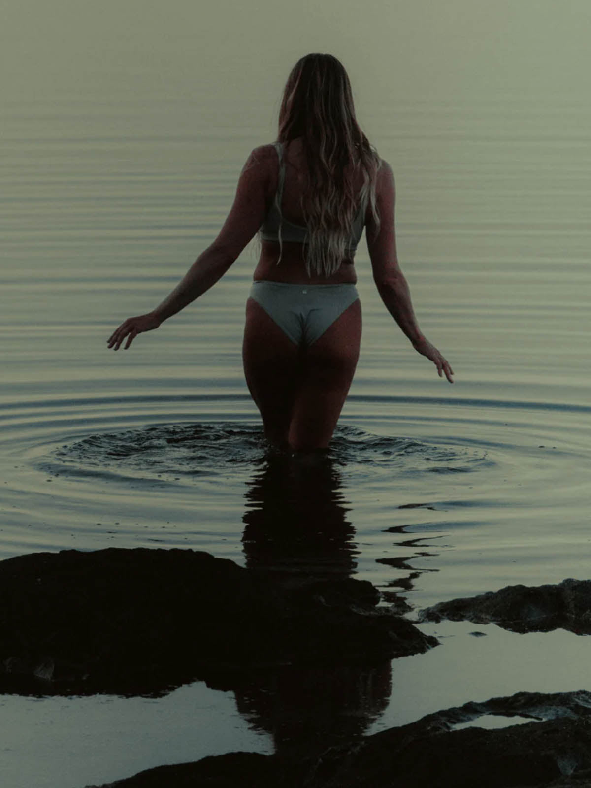 OY Surf Bikini Bottom Calima Silver Shiny