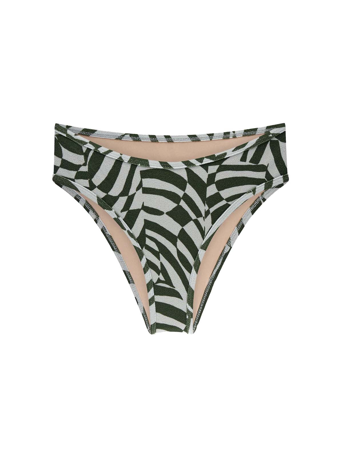 OY Surf Bikini Bottom Calima Unreal Zebra Print Terry