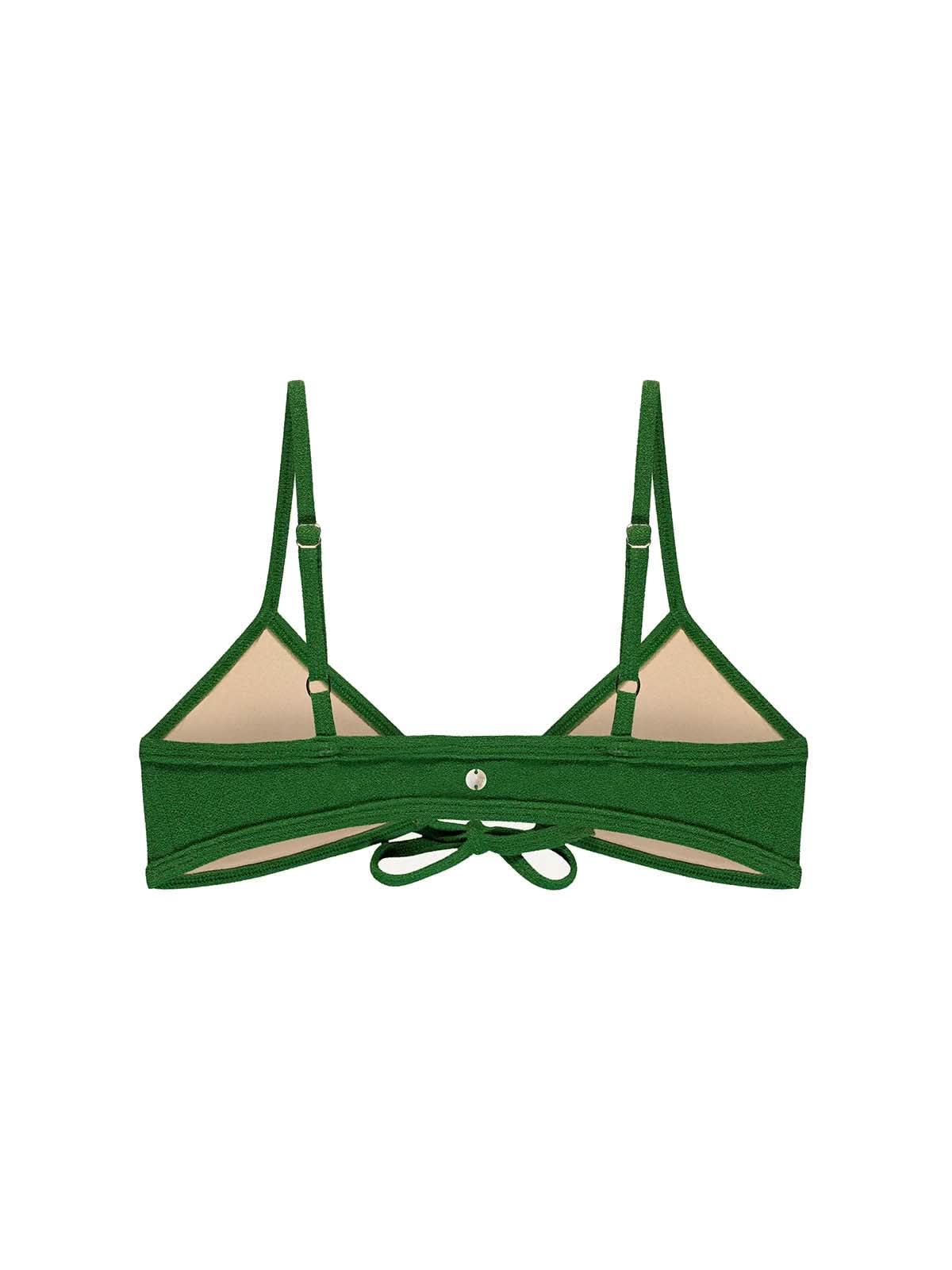 OY Surf Bikini Top Joran Dark Green Terry