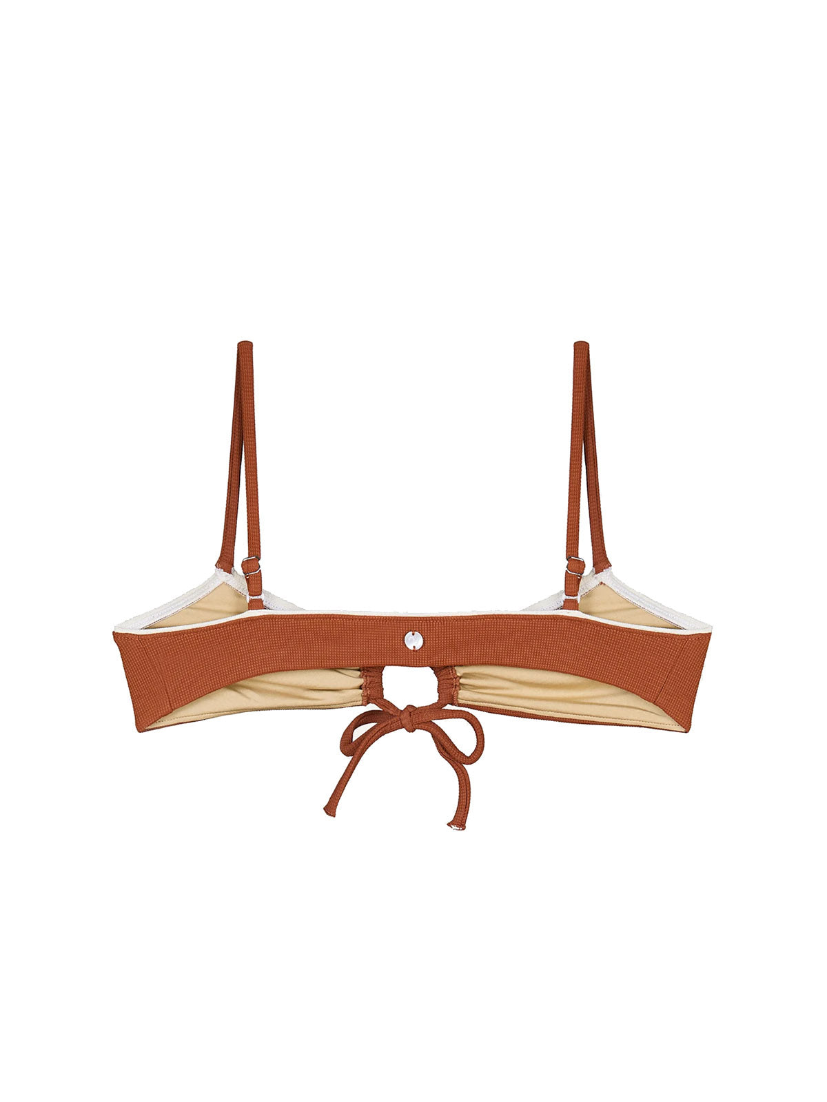 OY Surf Bikini Top Joran Kastanienbraun Piqué