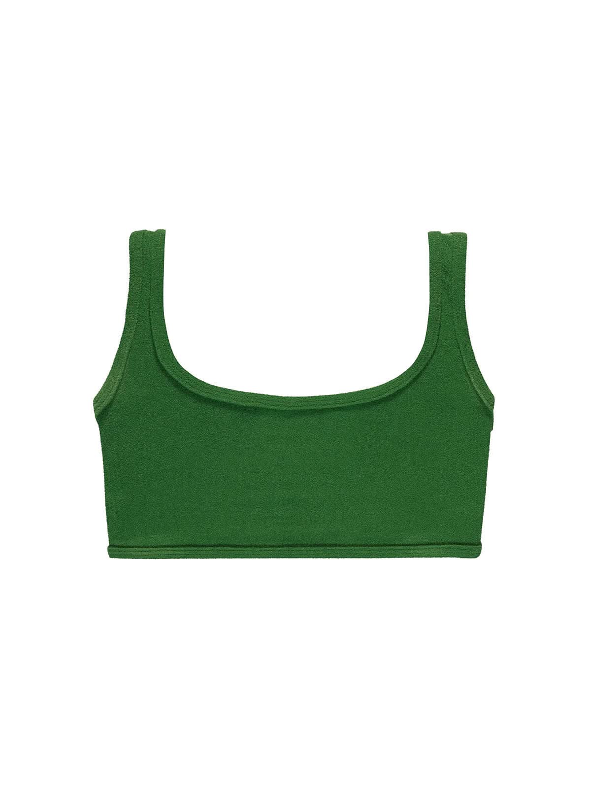 OY Surf Bikini Top Vento Dark Green Terry