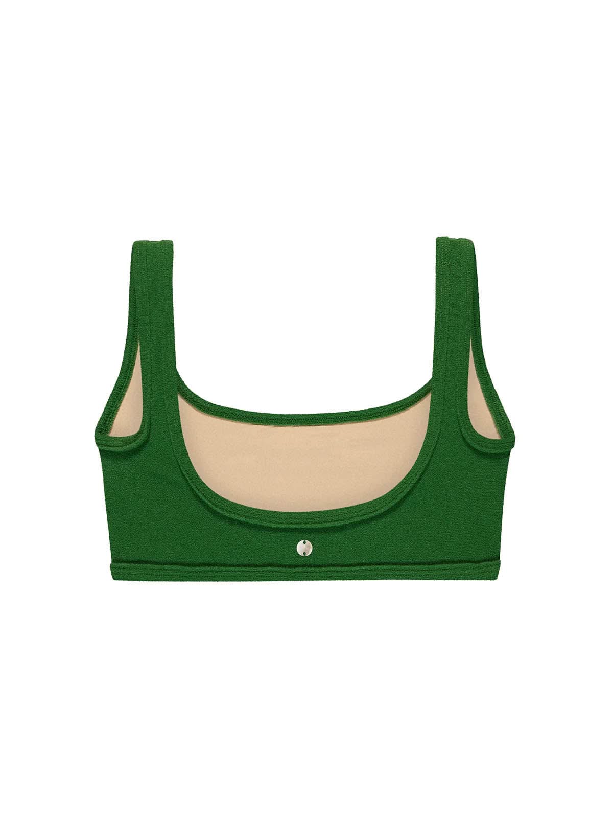 OY Surf Bikini Top Vento Dark Green Terry