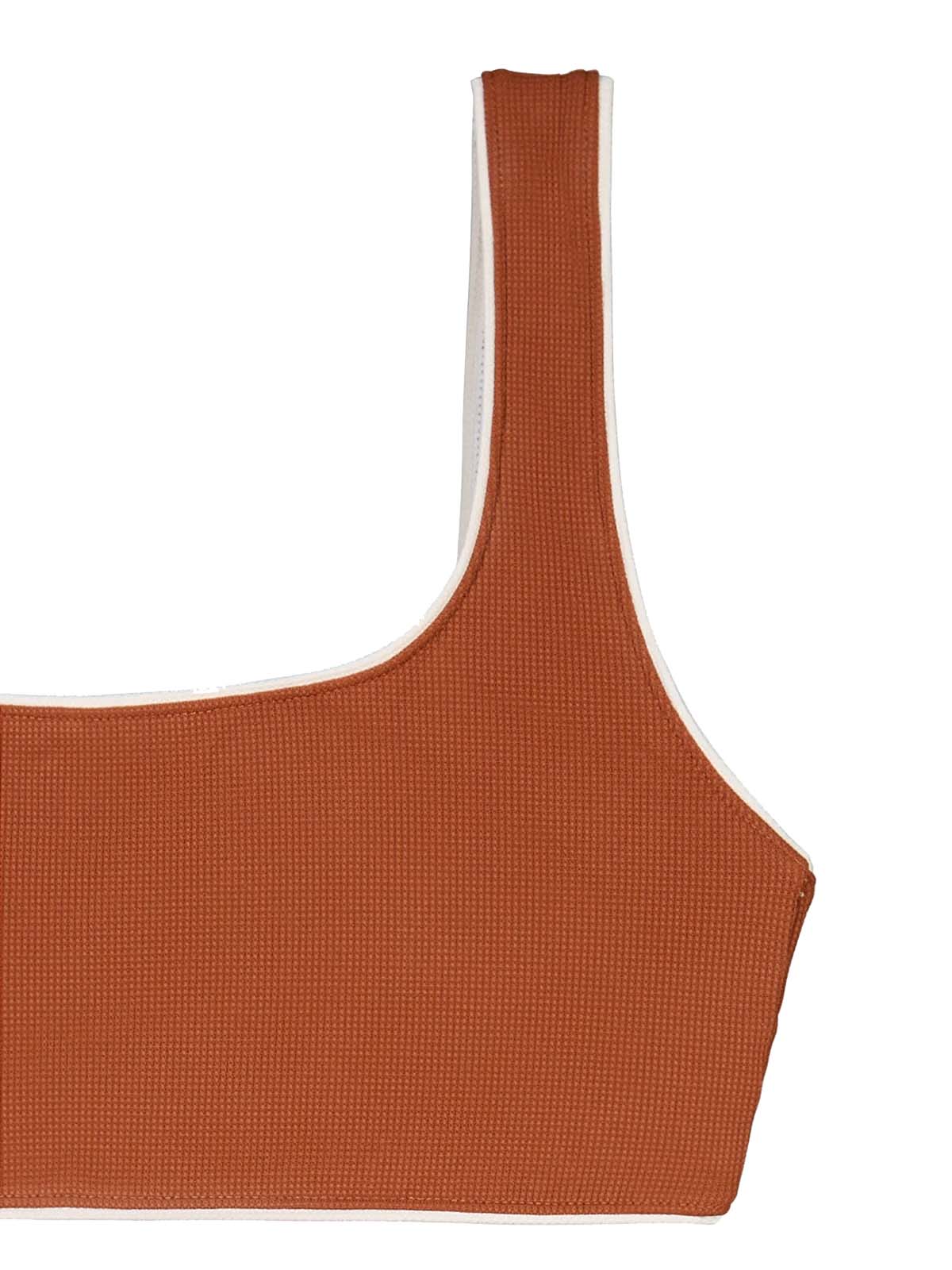 OY Surf Bikini Top Vento Kastanienbraun Piqué