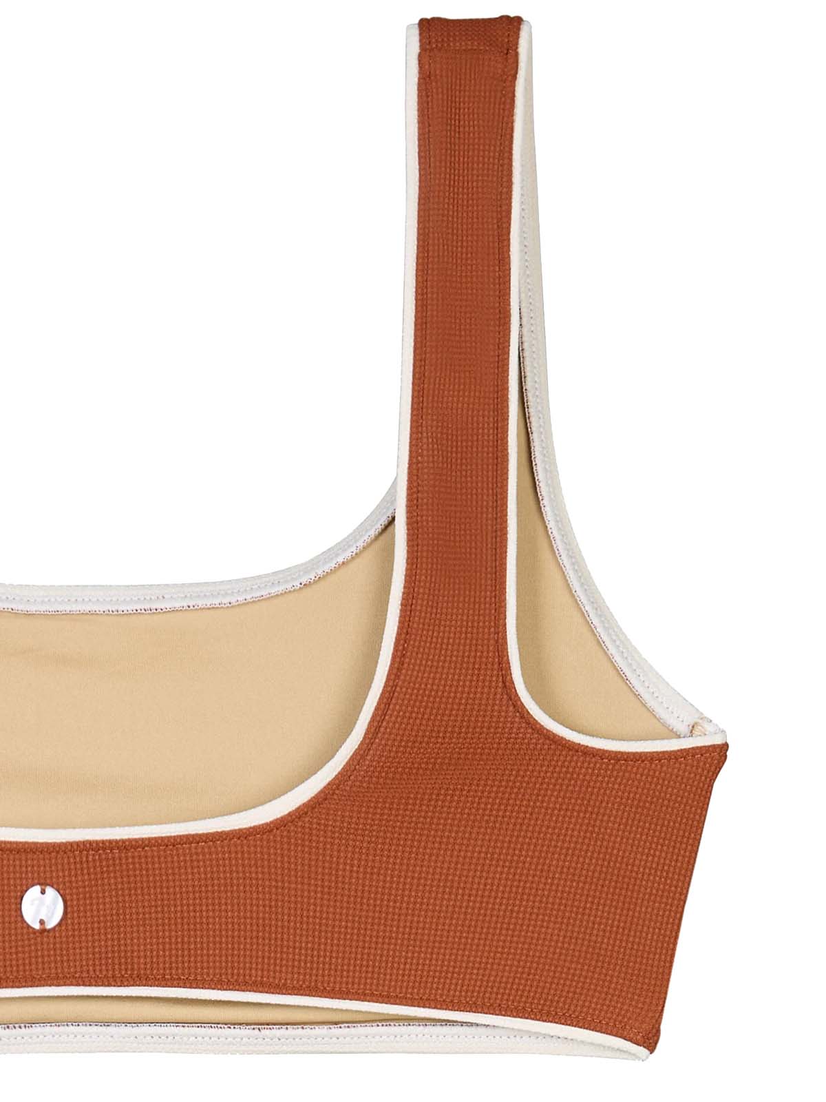 OY Surf Bikini Top Vento Kastanienbraun Piqué