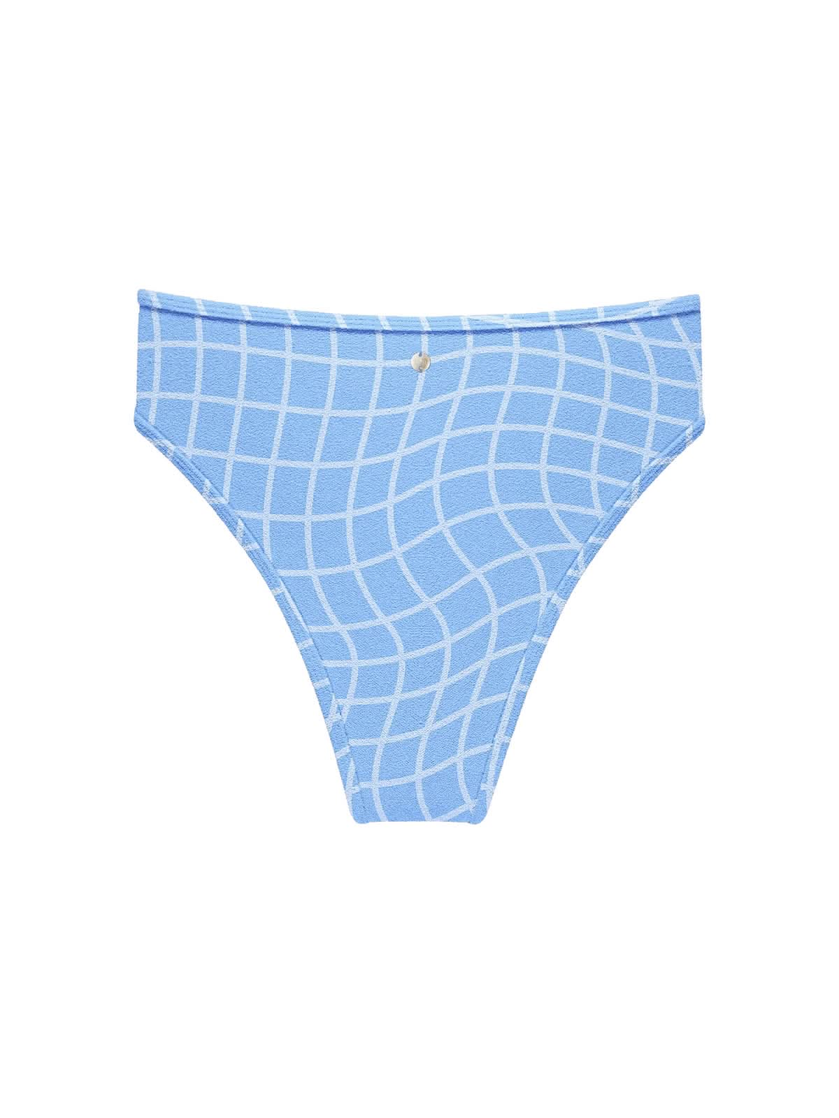 OY Surf Bikini Bottom Calima Blue Pool Print Terry