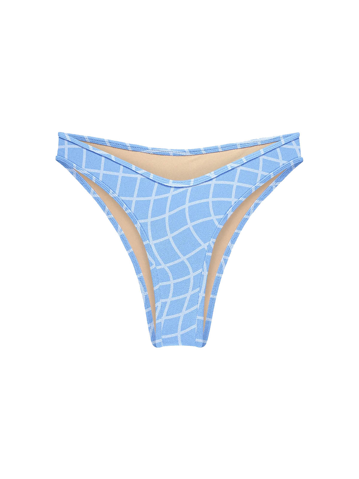 OY Surf Bikini Bottom Notos Blue Pool Print Terry